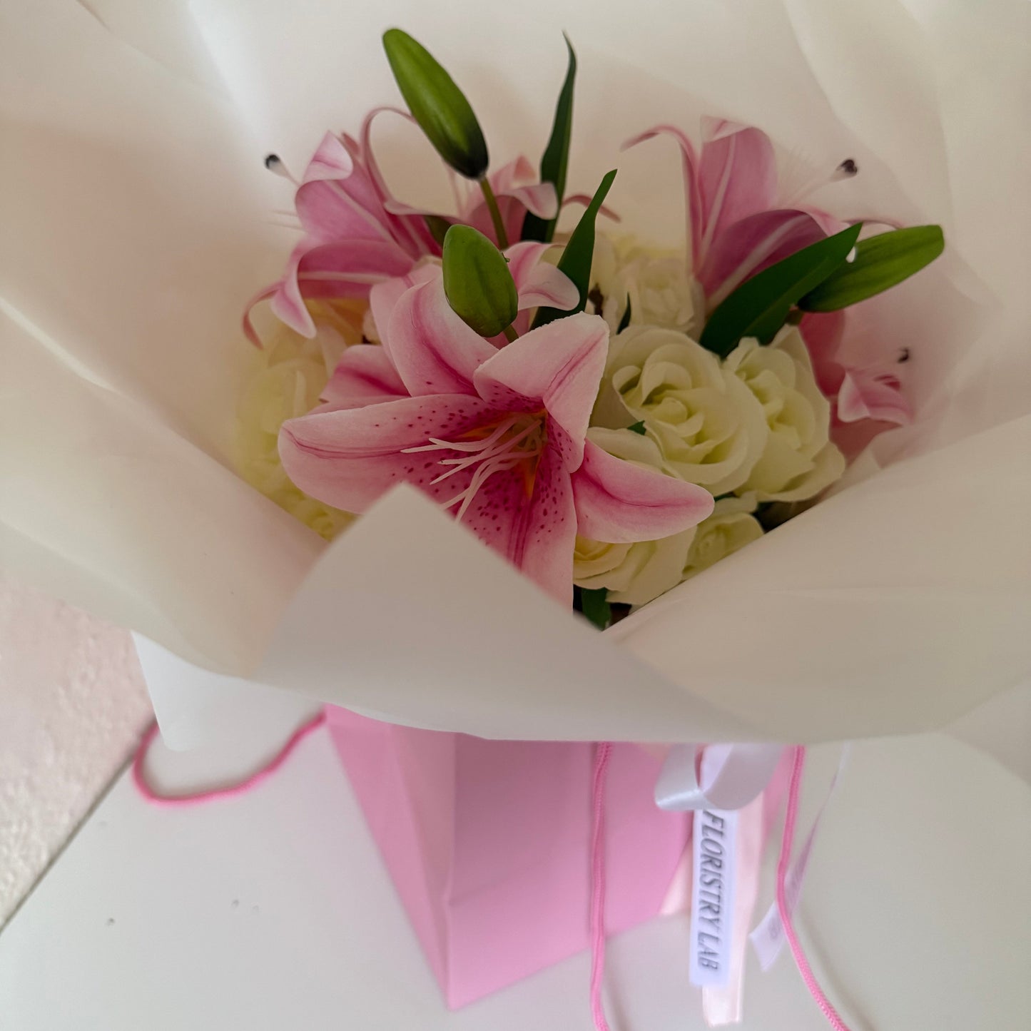 Mixed Rose and Lily Eternal Bouquet