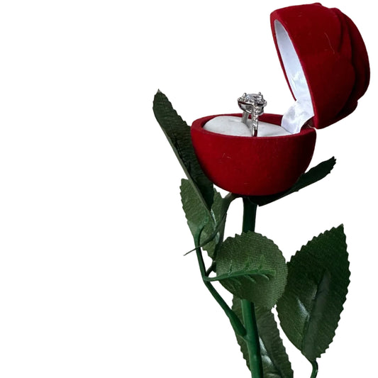 Red Eternal Rose Ring Box