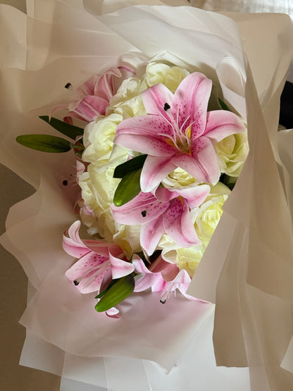 Mixed Rose and Lily Eternal Bouquet