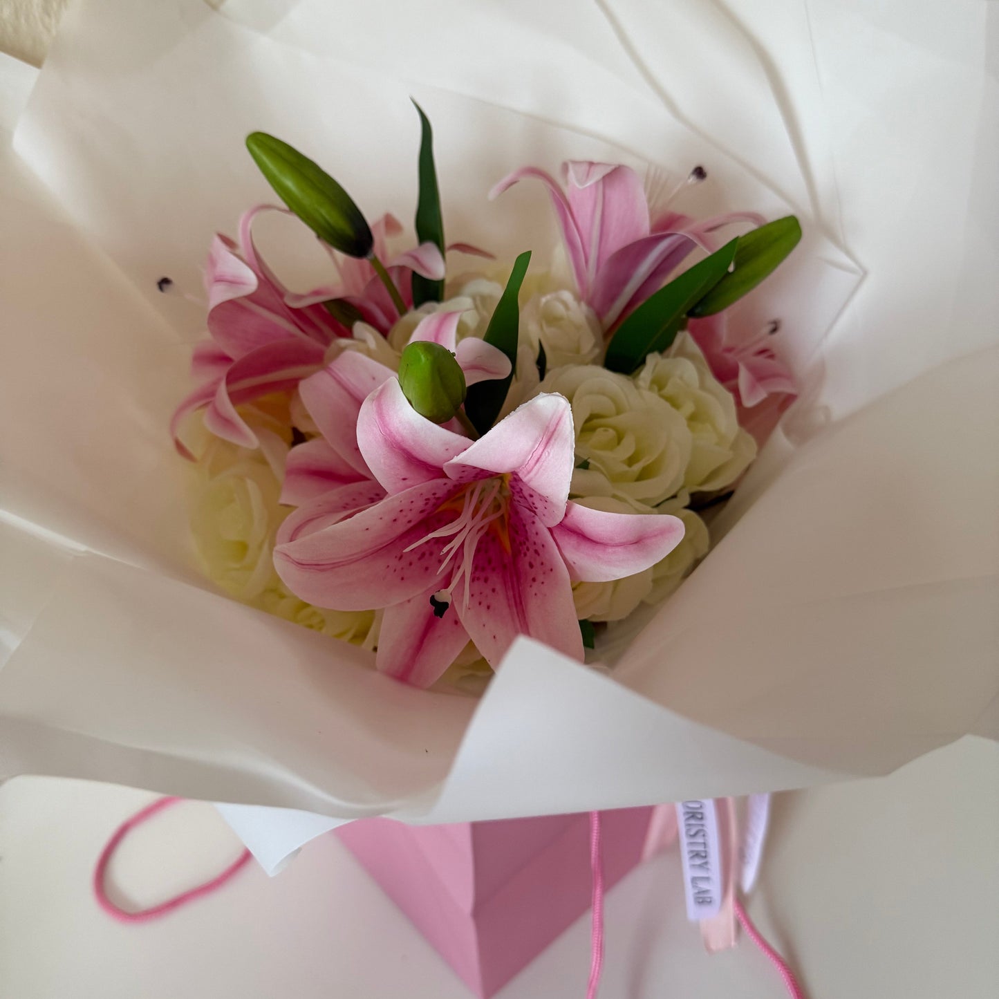 Mixed Rose and Lily Eternal Bouquet