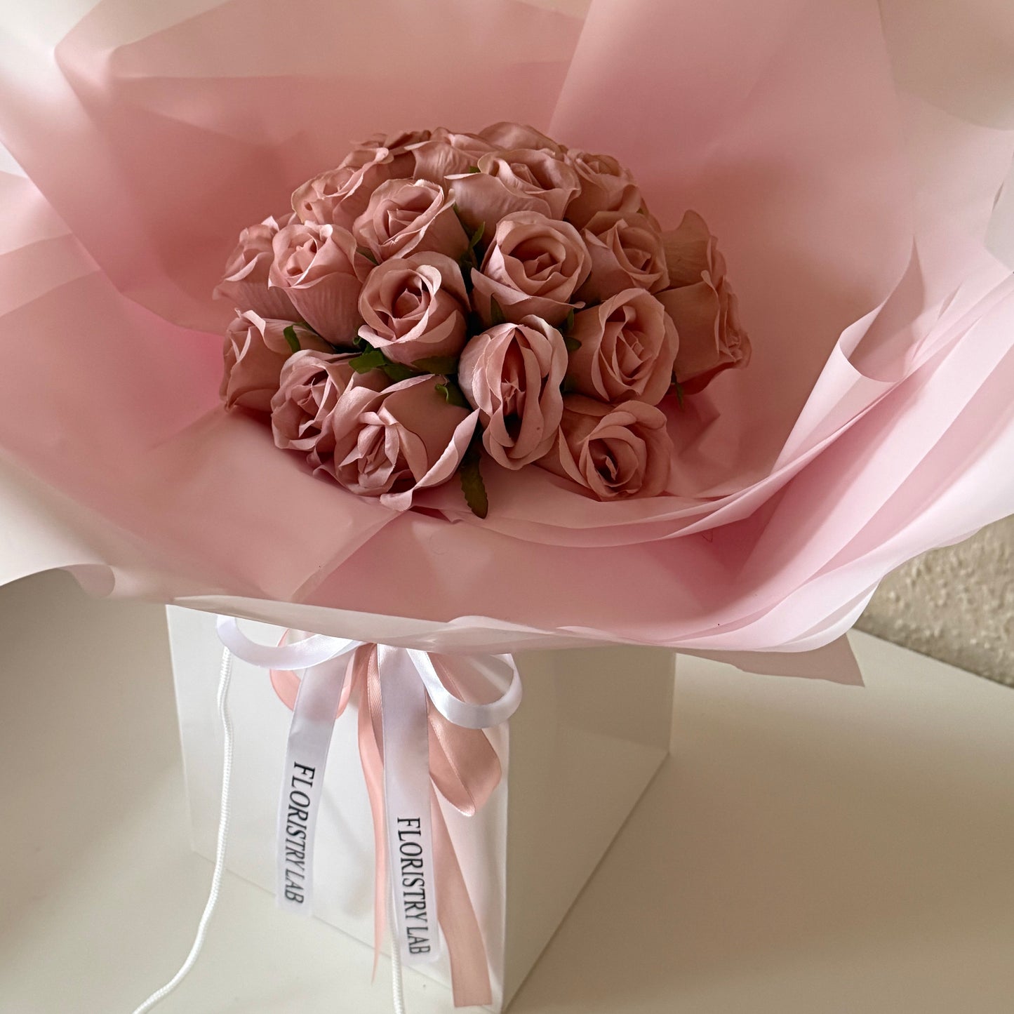 24 Pink Eternal Roses