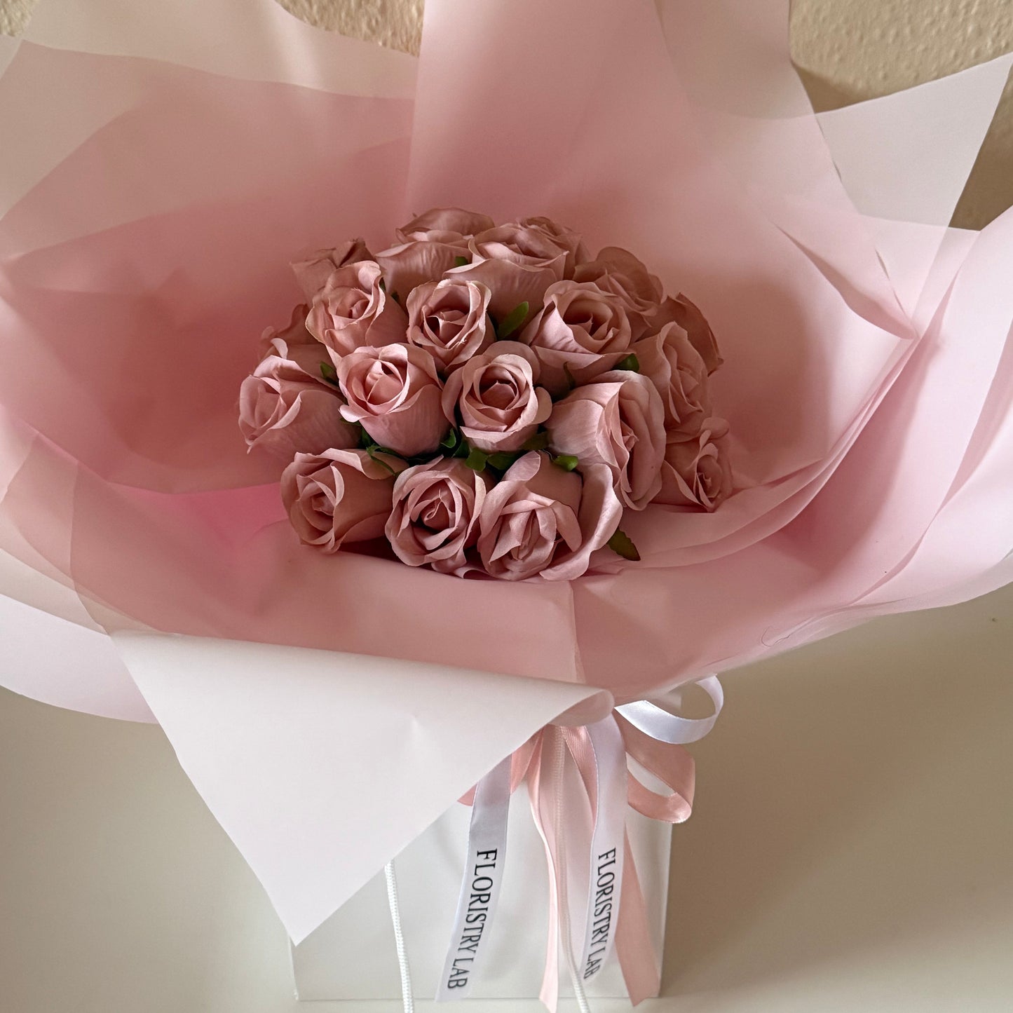 24 Pink Eternal Roses
