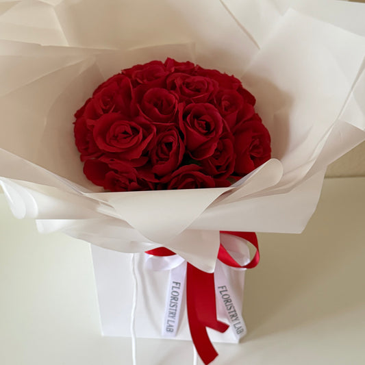 24 Red Eternal Roses