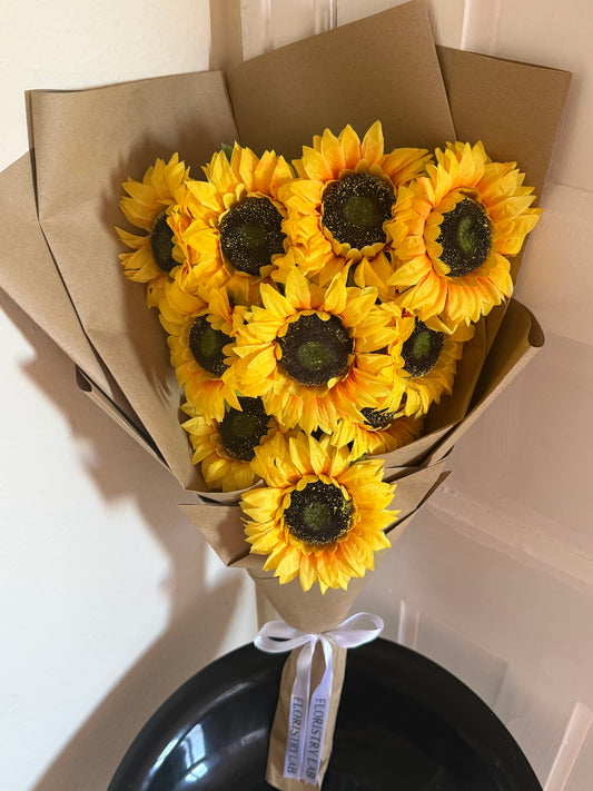 Happy Sunflower Forever Fan Bouquet