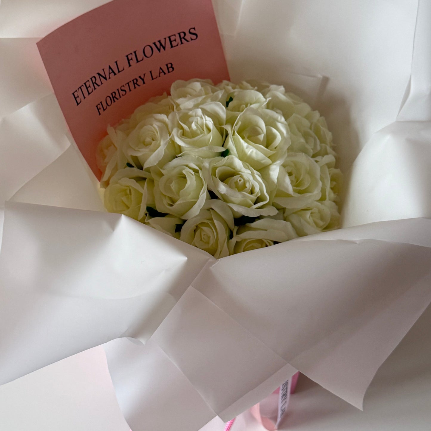 24 Cream Eternal Roses