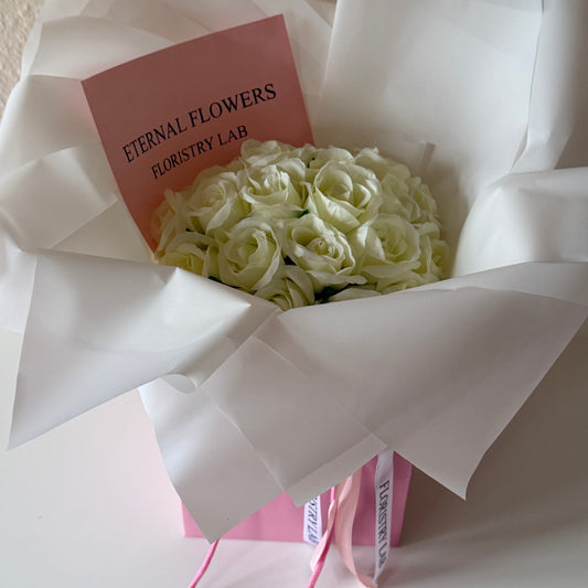 24 Cream Eternal Roses