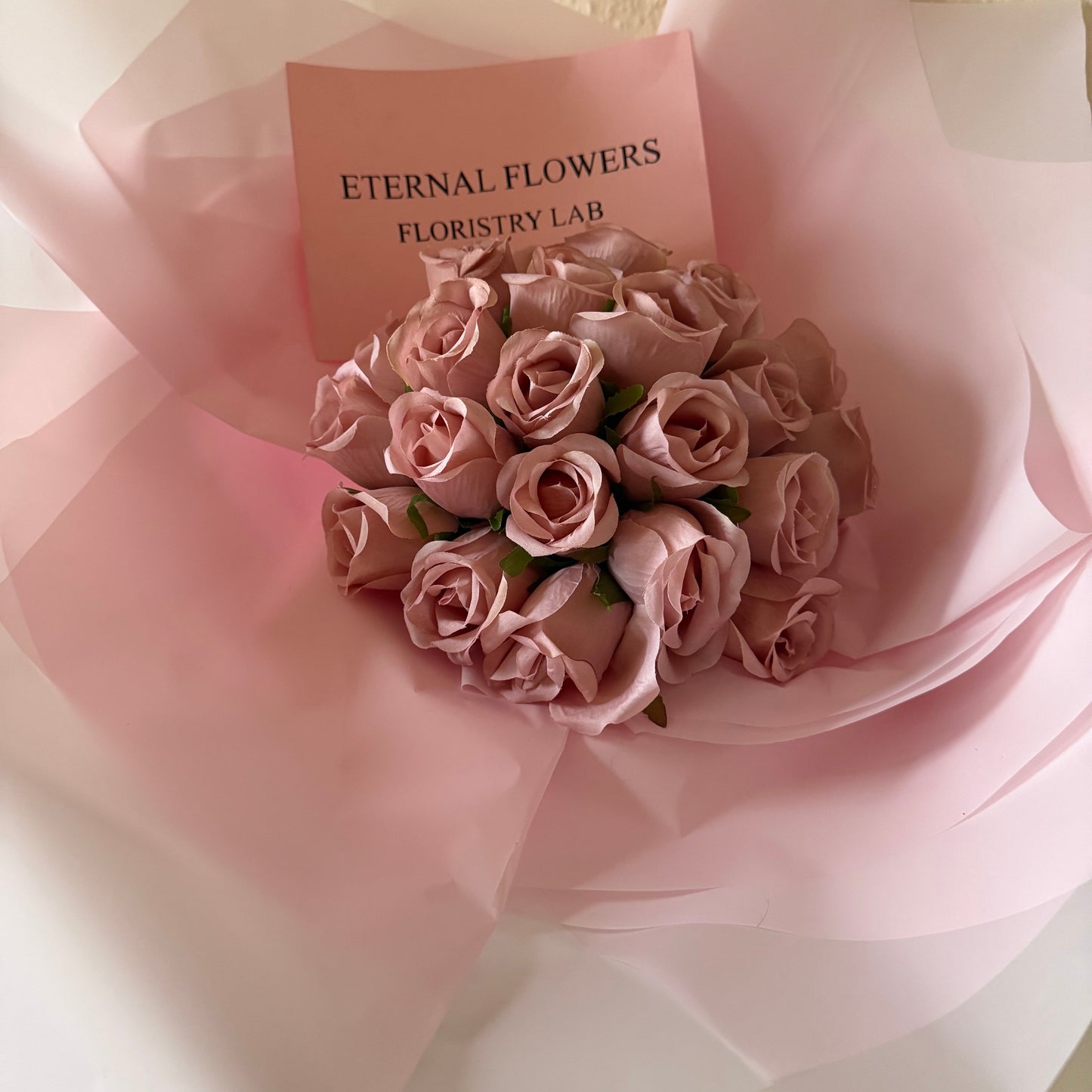 24 Pink Eternal Roses