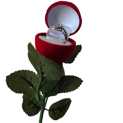 Red Eternal Rose Ring Box