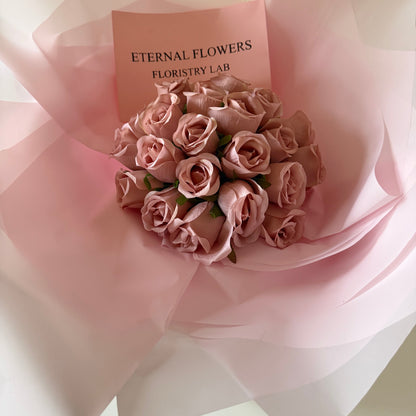 24 Pink Eternal Roses