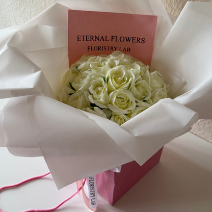 24 Cream Eternal Roses