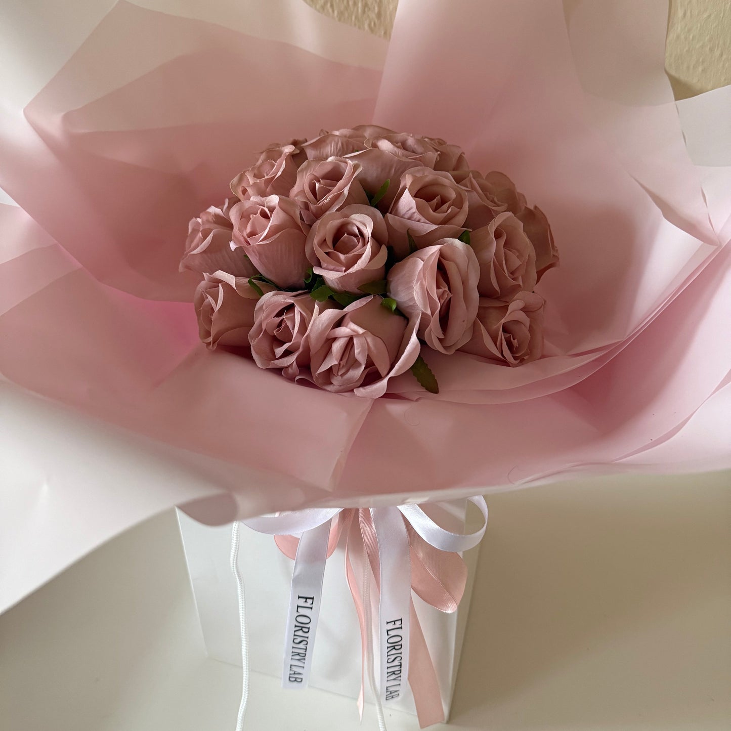 24 Pink Eternal Roses