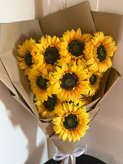 Happy Sunflower Forever Fan Bouquet