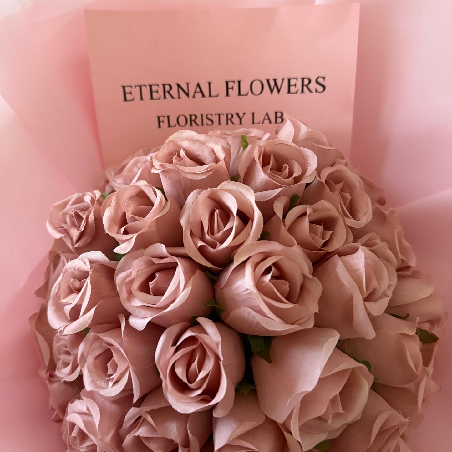 50 Pink Eternal Roses