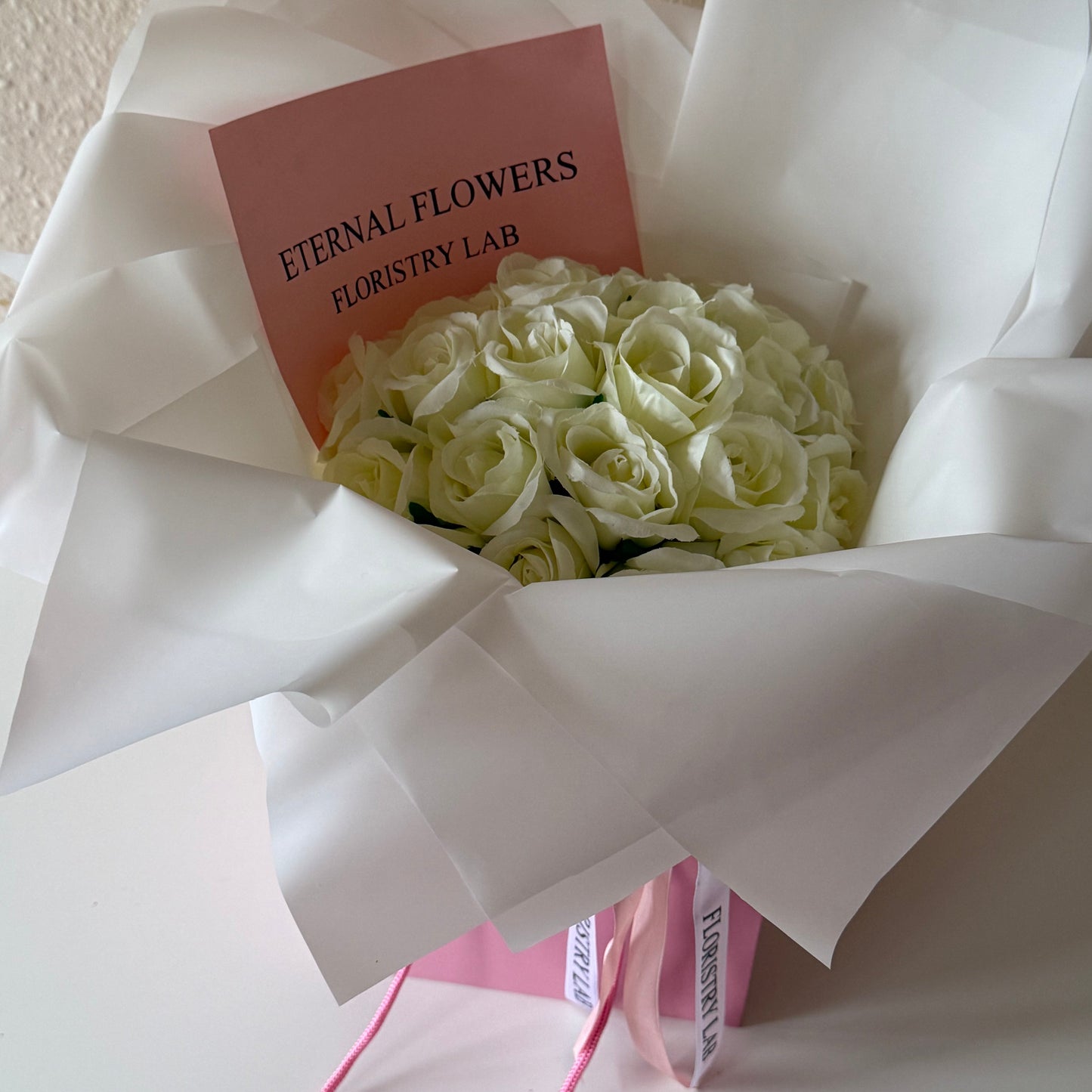 24 Cream Eternal Roses