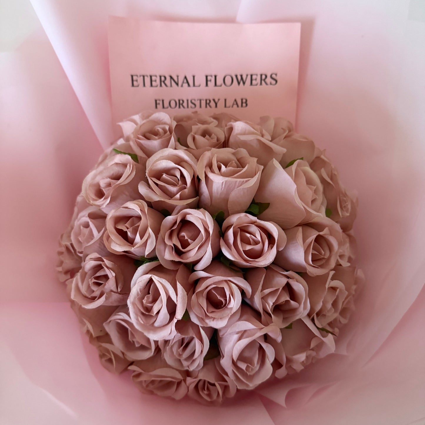 50 Pink Eternal Roses