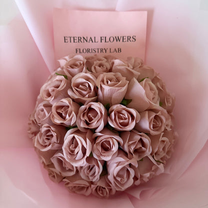 50 Pink Eternal Roses