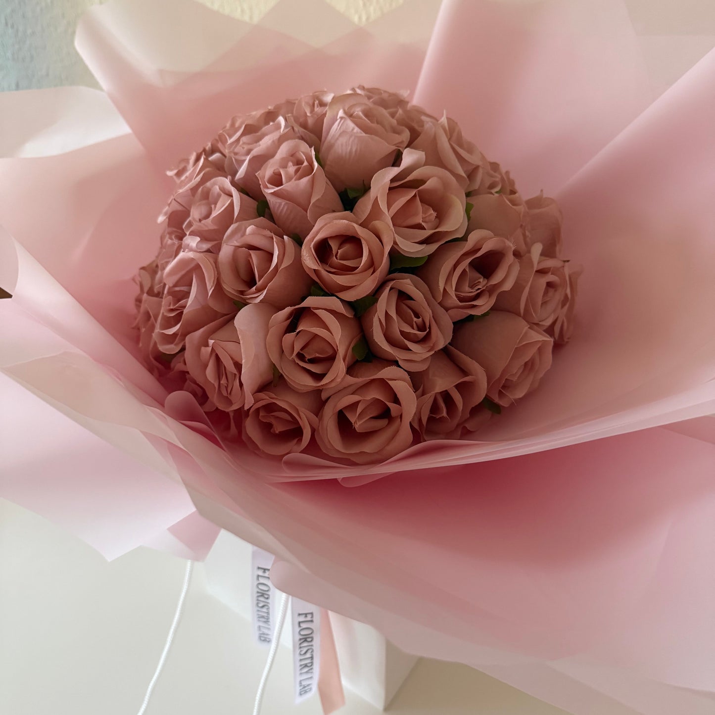 50 Pink Eternal Roses