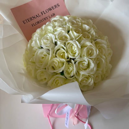 50 Cream Eternal Roses