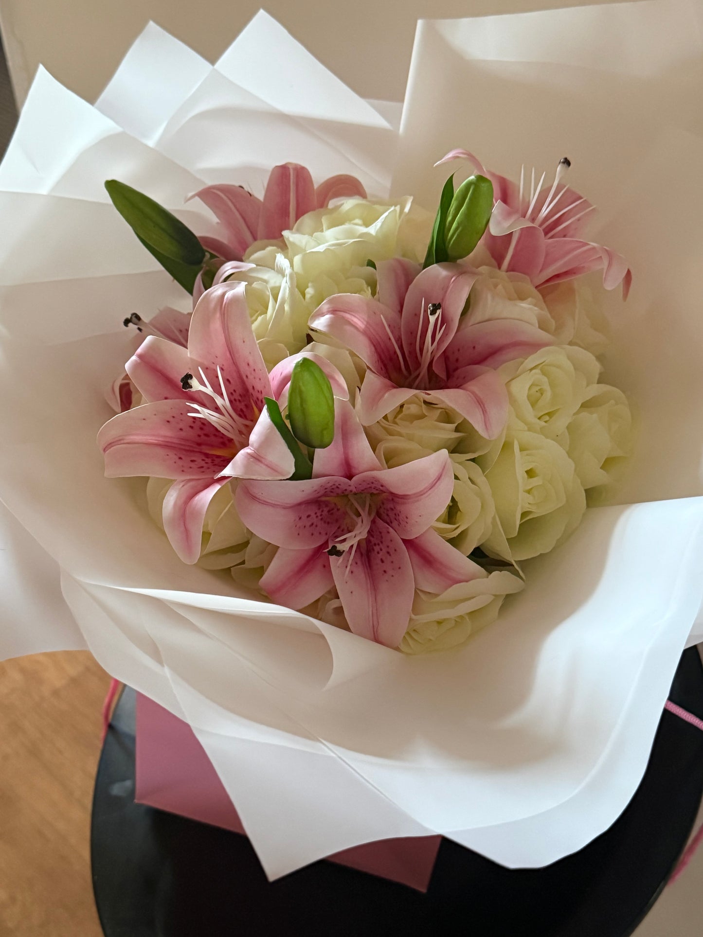 Mixed Rose and Lily Eternal Bouquet