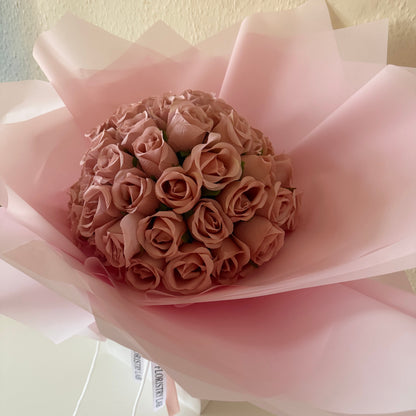 50 Pink Eternal Roses