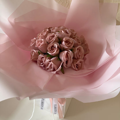 24 Pink Eternal Roses